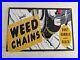Vintage-Weed-Chains-Snow-Tire-Chain-Porcelain-Metal-Gas-Pump-Sign-01-puox