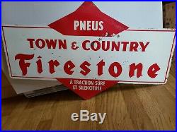 Vintage advertising Firestone Tire Sign gas