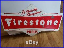 Vintage advertising Firestone Tire Sign gas