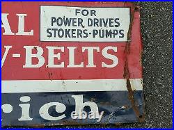 Vintage advertising b. F goodrich belt sign display gas