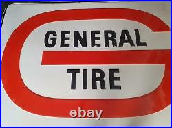 Vintage general tire Advertisement Litho Tin Sign original