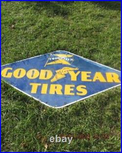 Vintage goodyear porcelain sign 1940s-50s