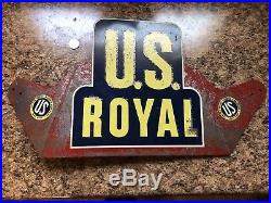 Vintage old Rare, U. S. Royal Tires Bicycle or Auto Service metal Sign OFFERS