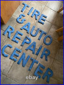 Vintage original Porcelain Auto Tire Repair Center