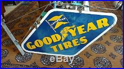 Vintage porcelain Goodyear Tires sign