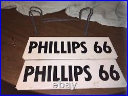 Vtg 1950s Phillips 66 Metal Oil Gas Station Sign Tire Display Stand Rack VGC