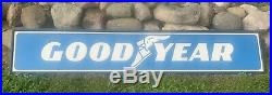 Vtg 60s 70s Goodyear Tires Advertising Sign Large 8' Gas & Oil Station EX+ Rare