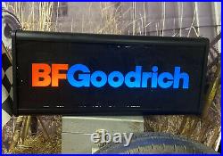 Vtg 80s BF GOODRICH Tire Dealer advertising Light Up Sign