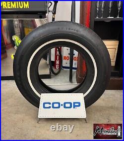 Vtg CO-OP Tire Display Stand Rack Sign Gas & Oil