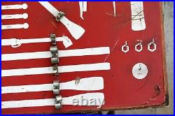 Vtg Wood Snap-On Tools Dealer Advertising Display Sign 32x24 Tire Repair Tools