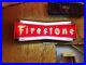 WOW-Vintage-FIRESTONE-Embossed-BOWTIE-Painted-NEON-Sign-Gas-Oil-Mancave-Tire-OLD-01-ft